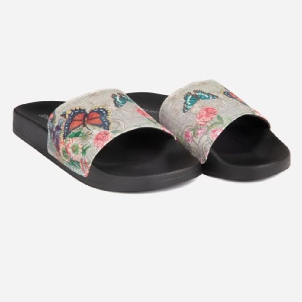 Johnny Was Holly Pool Slides - Size 8